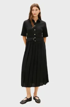 Женское черное платье GOLD BUTTON Черный L Tommy Hilfiger WW0WW48756