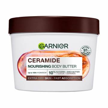 Восстанавливающий крем-баттер для тела GARNIER Body SuperFood Cocoa & Ceramide Repairing Butter для очень сухой кожи, 380 мл Восстанавливающий крем-баттер для тела GARNIER Body SuperFood Cocoa & Ceramide Repairing Butter для очень сухой кожи, 380 мл