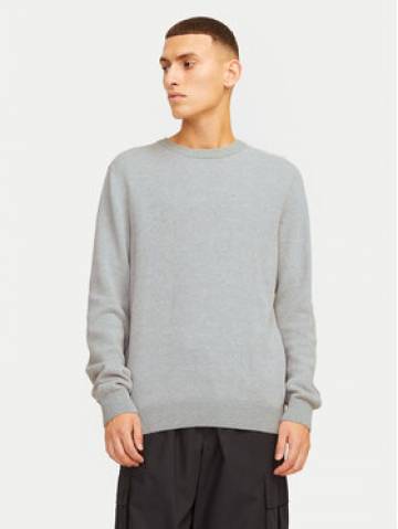 Jack&Jones Светр Globe 12258139 Сірий Regular Fit Jack&Jones Светр Globe 12258139 Сірий Regular Fit