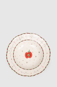 Фарфоровая тарелка для супа Apple