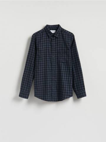 Reserved - Картата сорочка regular fit - темно-синій - 080DO-59P Reserved - Картата сорочка regular fit - темно-синій - 080DO-59P