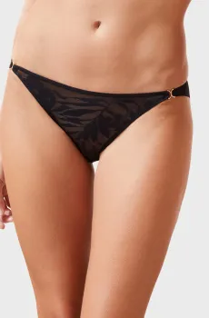 Женские черные трусики SMOKE Черный M Etam 6520419