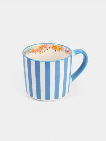 Смугаста чашка - синій