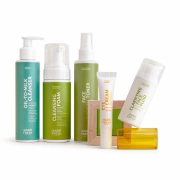 Набор для ухода за зрелой, проблемной кожей лица Marie Fresh Cosmetics, 5 предметов Набор для ухода за зрелой, проблемной кожей лица Marie Fresh Cosmetics, 5 предметов