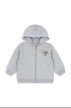 Детская кофта с хлопком Konges Sløjd LOU SWEAT ZIP HOOD OCS