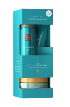 Набор для тела Rituals The Ritual Of Karma Trial Set (гель-пена для душа, 50 мл + крем, 70 мл + скраб, 125 г)
