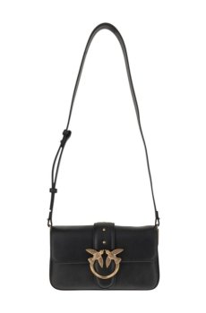 Pinko Black Love One Mini Crossbody Bag