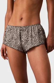 Женские бежевые трусики с узором TAPSHORT Разноцветный M Calvin Klein LV00QF8395