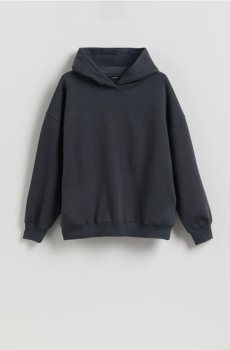 Reserved - Спортивна кофта з написом на спині - темно-сірий - 818HS-90X