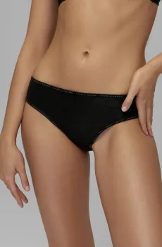 Женские черные трусики Черный 46 MARC&ANDRE W22-1093-BZO-LZ