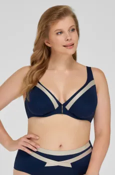 Женский темно-синий лиф от купальника Синий 40D MARC&ANDRE L2114-YP-422