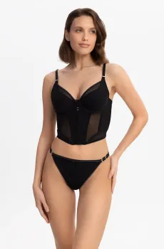 Женский черный корсет Черный 85D MARC&ANDRE W25-0512-02-DCF-LH