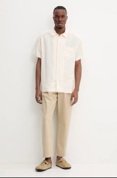 Рубашка с примесью льна A.P.C. chemisette roy