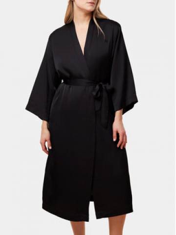Triumph Халат Robes Satin Robe 01 10216534 Чорний Triumph Халат Robes Satin Robe 01 10216534 Чорний
