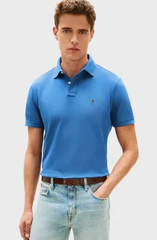 Мужское голубое поло 1985 REGULAR Голубой XL Tommy Hilfiger MW0MW17770