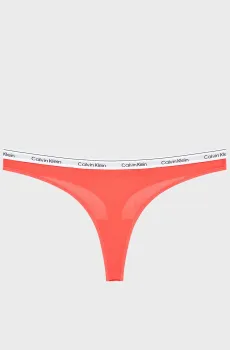 Женские коралловые трусики THONG Коралловый L Calvin Klein 000QD5043E