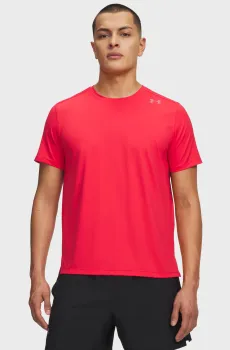 Мужская малиновая футболка UA Velociti Pro Shortsleeve-RED Малиновый XL Under Armour 6009506-713
