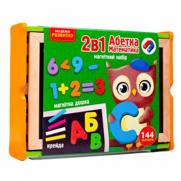 Магнітний набір Vladi Toys Абетка та математика 2 в 1 (VT5411-17) Магнітний набір Vladi Toys Абетка та математика 2 в 1 (VT5411-17)