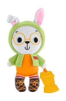 Мягкая игрушка с прорезывателем Fisher-Price Зайчик-обнимашка, от 6 месяцев (JLB87)