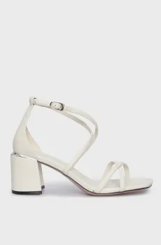Женские белые кожаные босоножки Charlotte Белый 37 PRPY PRSLT2434W