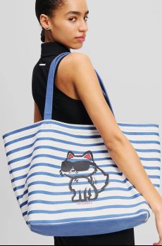 Хлопковая сумка Karl Lagerfeld IKON