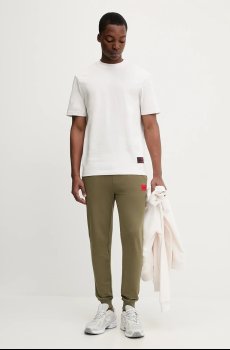 Хлопковая футболка HUGO Danoto Danoto