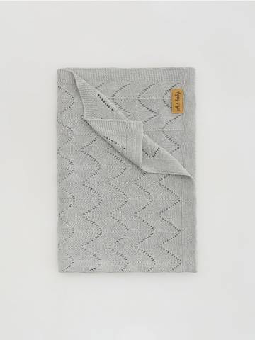 Reserved - Бавовняна ковдра - світло-сірий - 532HG-09M