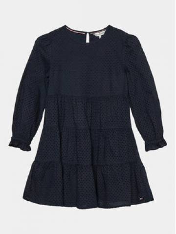 Tommy Hilfiger Повсякденна сукня Broderie Anglaise KG0KG07779 D Голубий Regular Fit Tommy Hilfiger Повсякденна сукня Broderie Anglaise KG0KG07779 D Голубий Regular Fit
