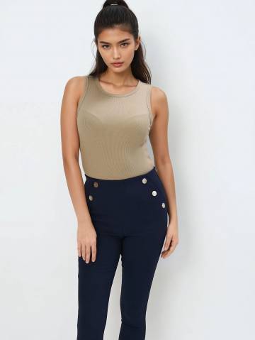 Mohito - Обтислий топ - оливковий - XXL Mohito - Обтислий топ - оливковий - XXL