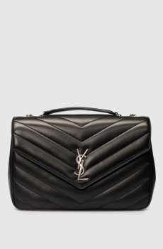Черная кожаная сумка LOULOU