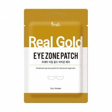 Гидрогелевые патчи для кожи вокруг глаз Prreti Real Gold Hydrogel Eye Patch с золотом, 30 шт, 25 г Гидрогелевые патчи для кожи вокруг глаз Prreti Real Gold Hydrogel Eye Patch с золотом, 30 шт, 25 г