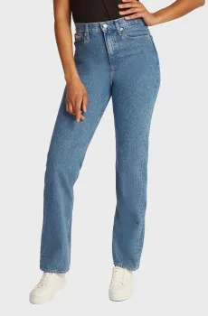 Женские голубые джинсы HIGH RISE STRAIGHT Голубой 28-32 Calvin Klein Jeans J20J224996