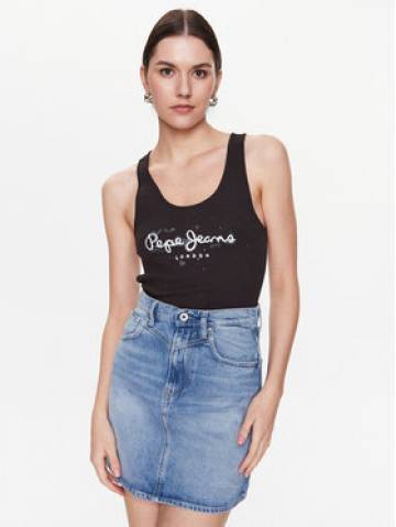 Pepe Jeans Топ Ozella PL505474 Чорний Regular Fit Pepe Jeans Топ Ozella PL505474 Чорний Regular Fit