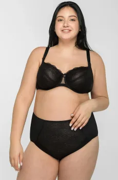 Женские черные трусики-слипы 064S Черный XXL brabrabra 21011