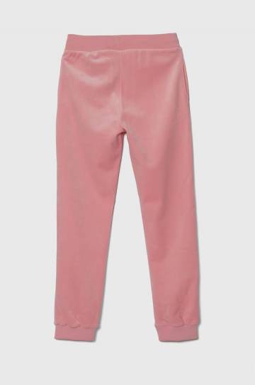 Детские спортивные штаны Guess цвет розовый однотонные J4YQ20 KBXI2