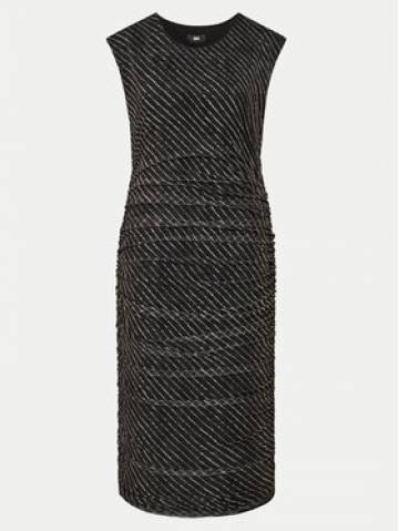 DKNY Коктейльна сукня P4ADEWPO Чорний Regular Fit DKNY Коктейльна сукня P4ADEWPO Чорний Regular Fit