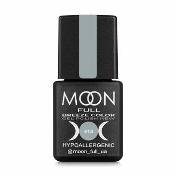 Гель-лак для ногтей Moon Full Breeze Color Gel Рolish 415 Светло-серый, 8 мл Гель-лак для ногтей Moon Full Breeze Color Gel Рolish 415 Светло-серый, 8 мл