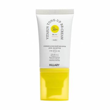 Солнцезащитный BB-крем для лица Hillary VitaSun Tone-Up BB Cream All Day Protect, SPF 30+ PA+++, Nude, 40 мл Солнцезащитный BB-крем для лица Hillary VitaSun Tone-Up BB Cream All Day Protect, SPF 30+ PA+++, Nude, 40 мл