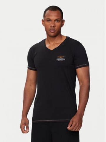 Aeronautica Militare Футболка AM1UTI004 Чорний Regular Fit Aeronautica Militare Футболка AM1UTI004 Чорний Regular Fit