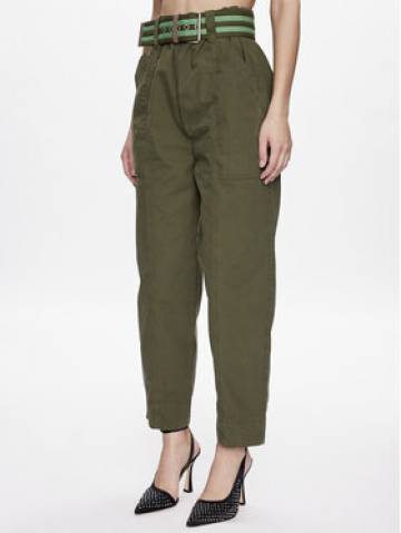Pinko Штани з тканини Rigore 100685 A0I4 Зелений Relaxed Fit Pinko Штани з тканини Rigore 100685 A0I4 Зелений Relaxed Fit