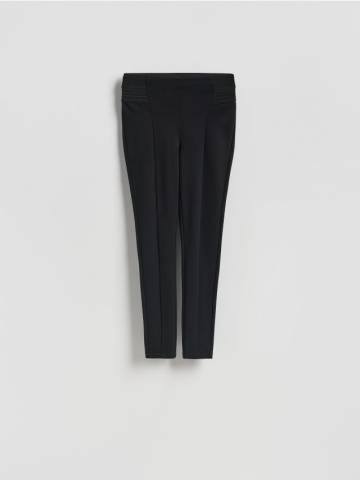 Reserved - LADIES` TROUSERS - чорний - 606GA-99X