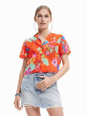Desigual Сорочка 23SWCW45 Оранжевий Loose Fit Desigual Сорочка 23SWCW45 Оранжевий Loose Fit