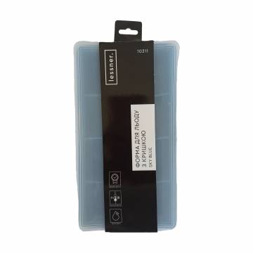 Форма для льда Lessner Sky Blue с крышкой, 21.5*11.8*5 см (10311) Форма для льда Lessner Sky Blue с крышкой, 21.5*11.8*5 см (10311)