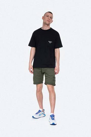 Хлопковые шорты Alpha Industries цвет зелёный 116212.142-OLIWKOWY Хлопковые шорты Alpha Industries цвет зелёный 116212.142-OLIWKOWY