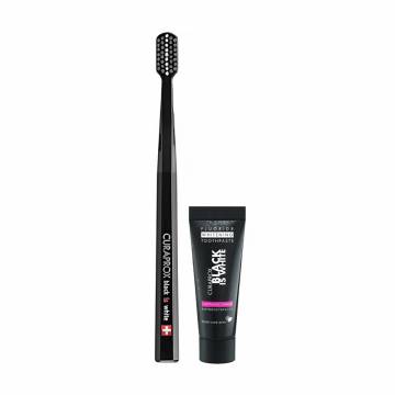 Набор для ухода за полостью рта Curaprox Black Set (зубная паста, 10 мл + зубная щетка, 1 шт) Набор для ухода за полостью рта Curaprox Black Set (зубная паста, 10 мл + зубная щетка, 1 шт)