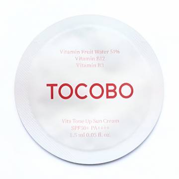 Витаминный солнцезащитный крем для лица Tocobo Vita Tone Up Sun Cream, SPF 50+ PA++++, 1.5 мл (пробник) Витаминный солнцезащитный крем для лица Tocobo Vita Tone Up Sun Cream, SPF 50+ PA++++, 1.5 мл (пробник)
