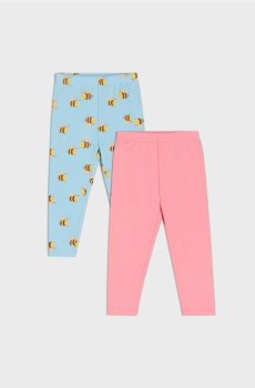 Набір з 2 бавовняних легінсів - light blue