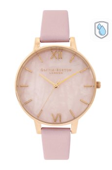Olivia Burton Women Semi Precious Leather Analogue Watch OB16SP20-Pink