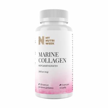 Морской коллаген My Nutri Week Marine Collagen, 2000 мг, 120 капсул Морской коллаген My Nutri Week Marine Collagen, 2000 мг, 120 капсул