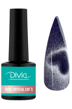 Гель-лак для ногтей Divia Nude Crystal Cats Di1249, NC020, 8 мл